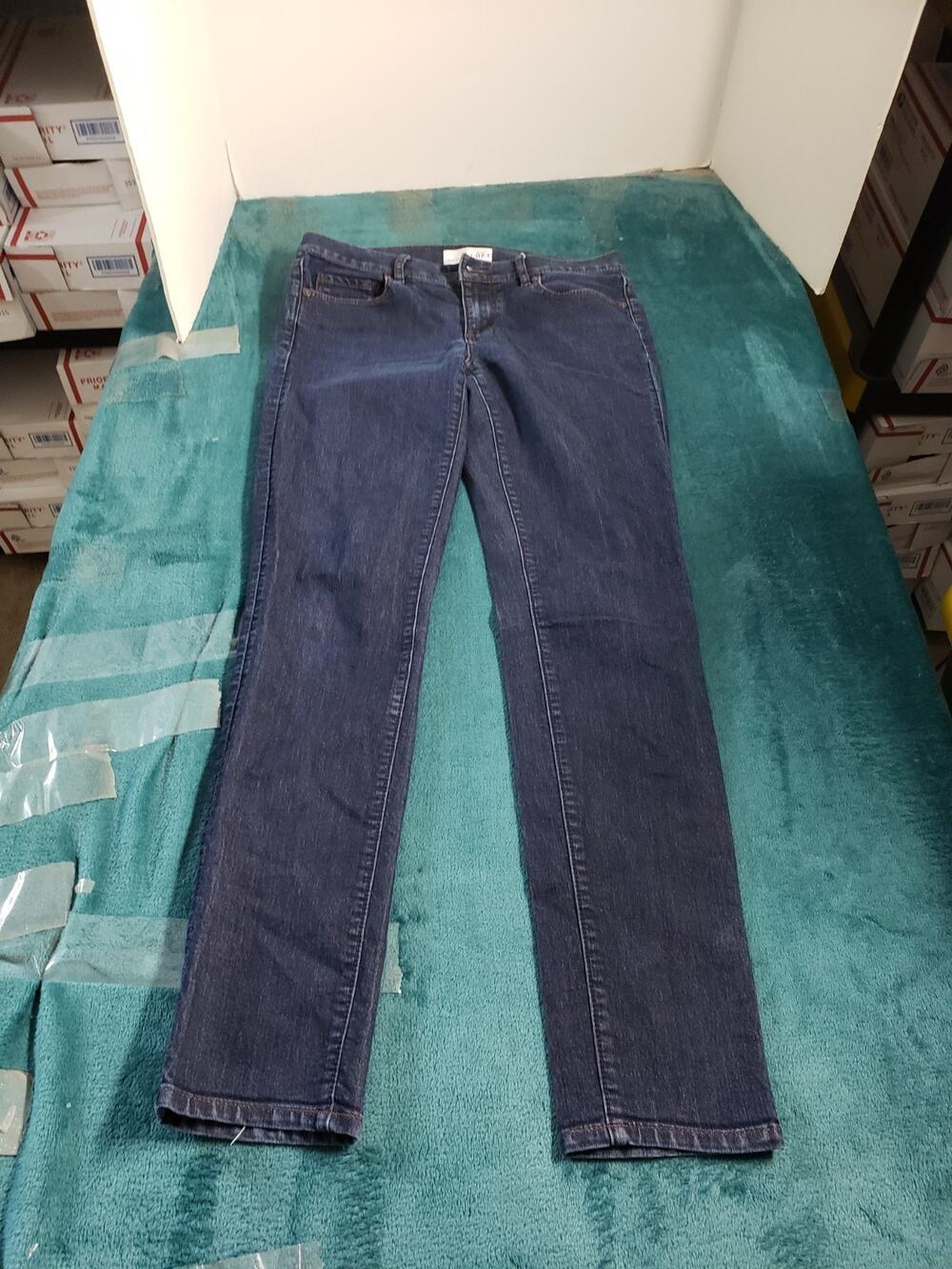 Loft Jeans Size 2 Womens Blue Pants Ladies Denim Mid Rise Modern Skinny